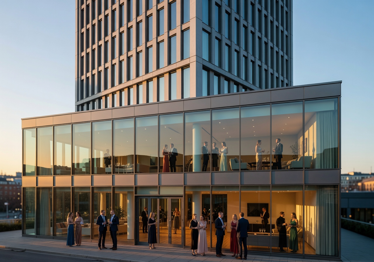 Clarion Hotel Helsinki modern rooftop event space