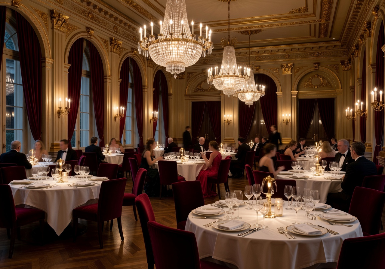 Hotel Kamp main event hall and dining area