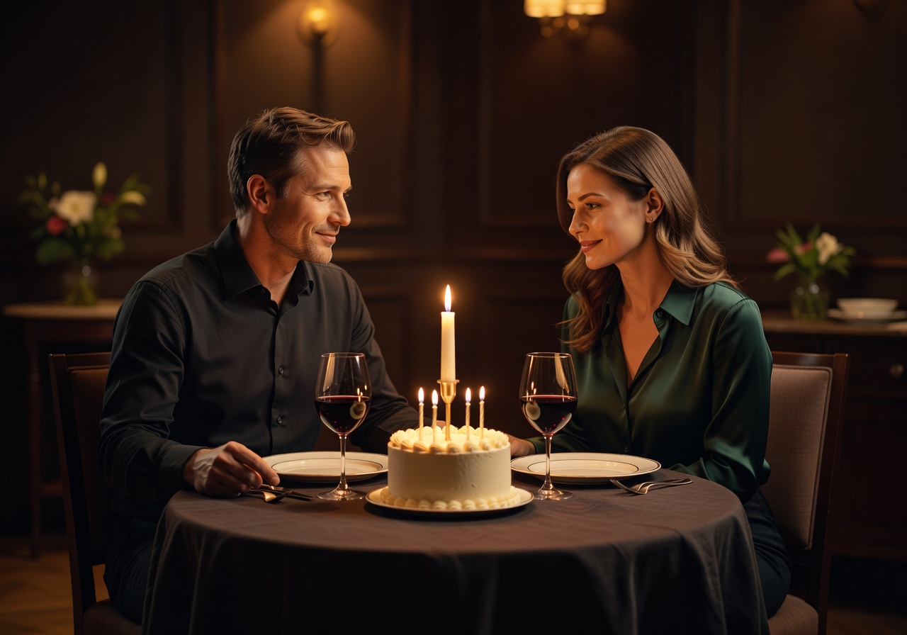 Private intimate birthday celebration dinner